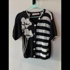 Vintage Claus Petites Button Up Sweater | Size S